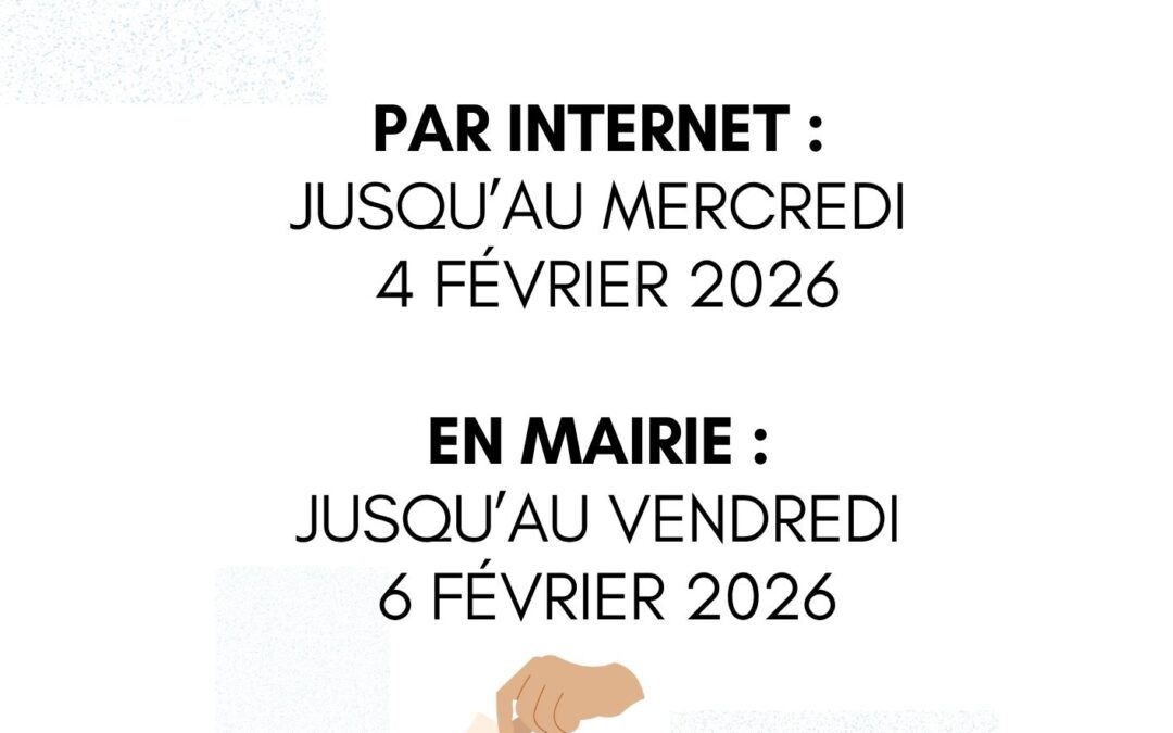 Rappel : derniers jours pour l&rsquo;inscription sur les listes électorales
