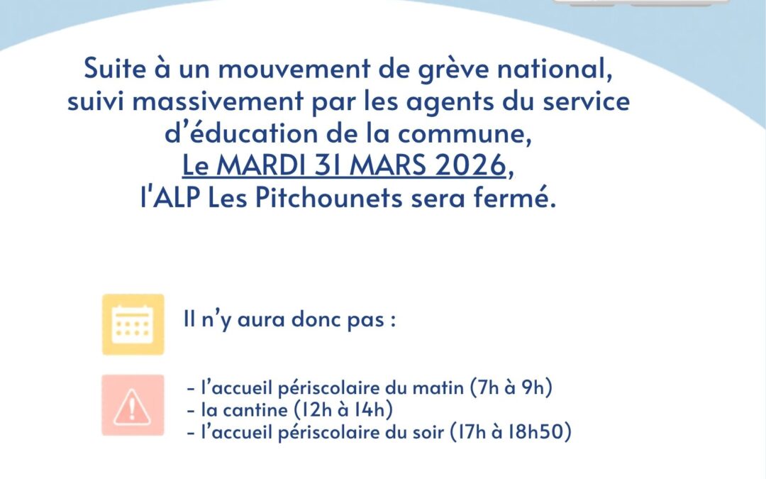 GREVE DU SERVICE PERISCOLAIRE