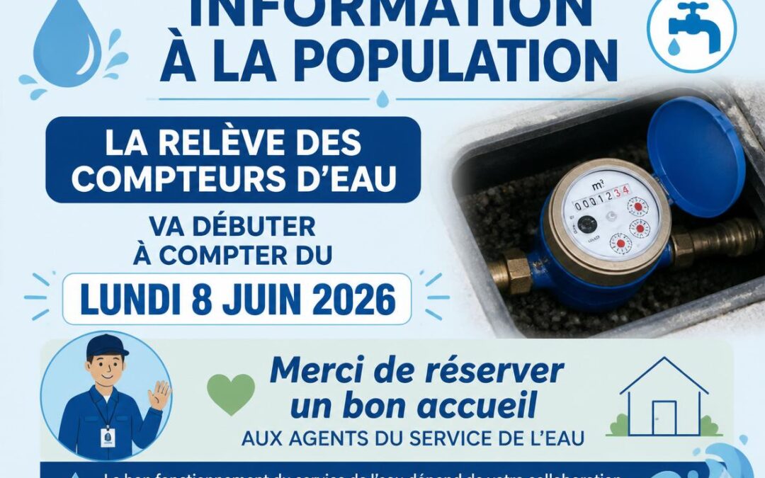 RELEVE DES COMPTEURS D&rsquo;EAU